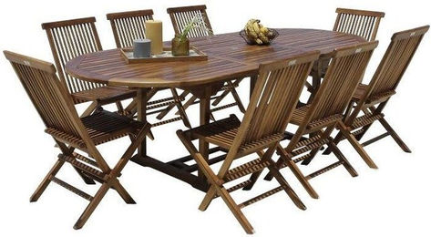 Produktbild von Geölte Gartenmöbel Structure Oval Wilsa Garden Teak