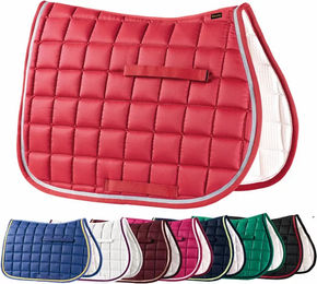 Produktbild von Gepolsterte karierte Satteldecke für Pferde Tattini
