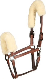 Produktbild von Gepolstertes Lederhalfter mit Lammfell Catago - 1 Stk.