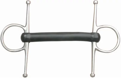 Produktbild von Gerades Nadelgebiss für Pferde aus Gummi T de T