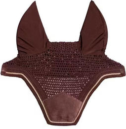 Produktbild von Geräuschdämpfende Fliegenhaube aus Samt für Pferde Kentucky Horsewear Wellington