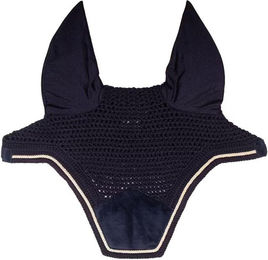 Produktbild von Geräuschloser Fliegenhaube für Pferde aus Velours Kentucky Horsewear Wellington