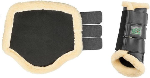 Produktbild von Geschlossene Gamaschen für Pferde mit atmungsaktivem Futter und Kunstfell USG