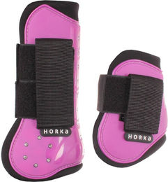 Produktbild von Geschlossene PVC-Gamaschen für Pferde mit Strass