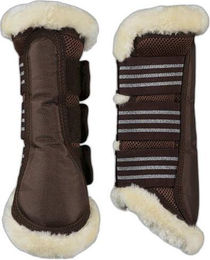 Produktbild von Geschlossene Vorderbeingamaschen Sehnenschutz mit Kunstfell Horze Lincoln