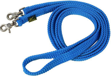 Produktbild von Geschlossene Zügel für Polytresse Pferde Ponygame flach Ronzon Legend