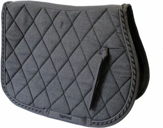 Produktbild von Gesteppte Satteldecke für Pferde mit dreifacher Rautenpaspelierung Tattini