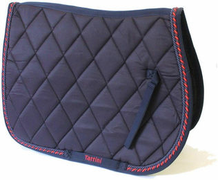 Produktbild von Gesteppte Satteldecke für Pferde mit dreifacher Rautenpaspelierung Tattini