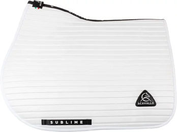 Produktbild von Gestreifte Springpferde-Satteldecke aus Wildleder Acavallo