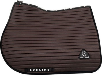 Produktbild von Gestreifte Springpferde-Satteldecke aus Wildleder Acavallo