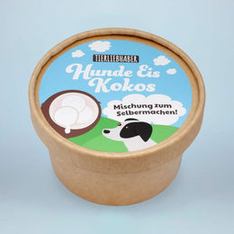 Gesundes Hunde Eis mit Kokos für den Sommer | Hunde Eis Kokos | Tierliebhaber 50g – Bild 1 von 2