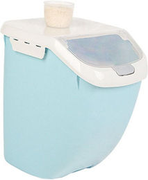 Produktbild von Getreideaufbewahrungsbox Wasserdicht Klappdeckel Mehrzweck Kunststoff Reisaufbewahrungsbehälter für Küche S 26x34x21cm/10.2x13.4x8.3in blau