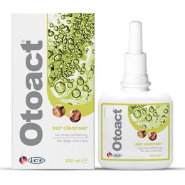 Produktbild von GEULINICX Otoact Ohrenflüssigkeit für Hunde und Katzen - 100 ml