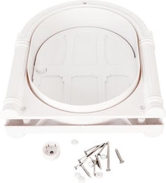 Produktbild von Gewölbte Katzentür ABS Einfache DIY-Installation Sicher Langlebig Klappenlose Haustiertür für Katzen Welpen