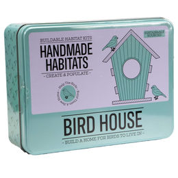 Produktbild von Gift Republic Vogelhaus-Set mit 6 Buntstiften aus Holz