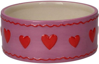 Produktbild von Giftcompany Futternapf Futternapf Love Pets Herzen Rosa (17cm)