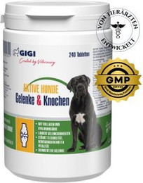 Produktbild von GIGI VET Aktive Hunde Gelenke & Knochen - 240 x 576 g
