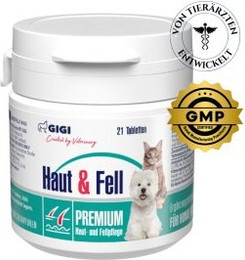 Produktbild von GIGI VET Haut & Fell Ergänzung für Hunde und Katzen - 21 x 33 g