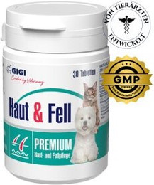 Produktbild von GIGI VET Haut & Fell Für Hunde und Katzen - 30 x 48 g