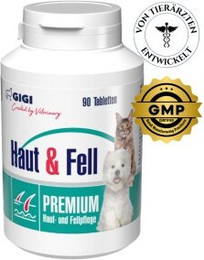 Produktbild von GIGI VET Haut & Fell Für Hunde und Katzen - 90 x 140 g
