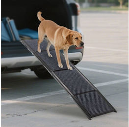 GIHAUVIA Hunderampe Auto Klappbar Extra Lange Hunderampe mit Rutschfester Teppich – Bild 1 von 5