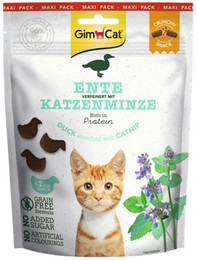 Produktbild von GimCat 10 x 140g Crunchy Ente+Katzenminze
