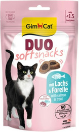 Produktbild von GimCat 50g Duo Soft Katzensnack 12 x 50 Gramm Lachs