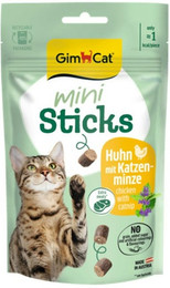 Produktbild von GimCat 50g Mini Sticks Katzensnack 12 x 50 Gramm Huhn