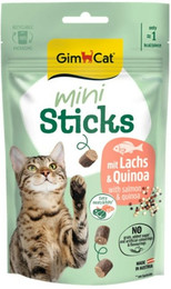 Produktbild von GimCat 50g Mini Sticks Katzensnack 12 x 50 Gramm Lachs