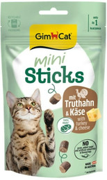 Produktbild von GimCat 50g Mini Sticks Katzensnack 12 x 50 Gramm Truthahn