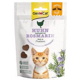 Produktbild von GimCat Crunchy Snacks Huhn & Rosmarin - 50 g