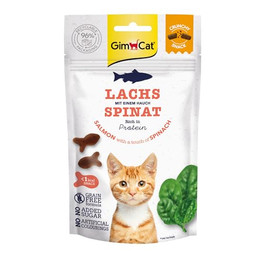 Produktbild von GimCat Crunchy Snacks Lachs & Spinat - 12 x 50 g