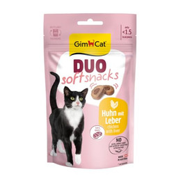 Produktbild von GimCat Duo Soft Snacks mit Huhn und Leber - 50 g