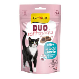 Produktbild von GimCat Duo Soft Snacks mit Lachs & Forelle - 12 x 50 g