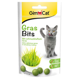 Produktbild von GimCat GrasBits Katzensnack - 8 x 40 g