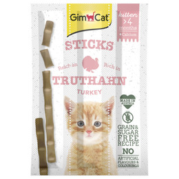 Produktbild von GimCat Kitten Sticks Truthahn - 3 x 3 g