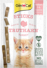 Produktbild von GimCat Kitten Sticks Truthahn - 8 x 3 g