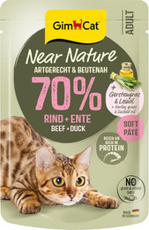 Produktbild von GimCat Near Nature Rind & Ente Nassfutter - 16 x 85 g