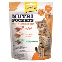 Produktbild von GimCat Nutri Pockets Malt-Vitamin Mix Katzensnack - 10 x 150 g