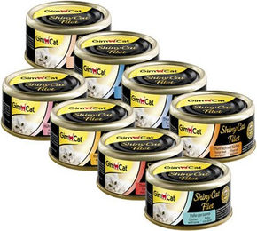 GimCat ShinyCat Filet Katzenfutter - Dosen - Huhn & Thunfisch - 24 x 70 g – Bild 1 von 5