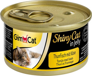 Produktbild von GimCat ShinyCat in Jelly Thunfisch mit Käse - 24 x 70 g