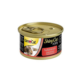 Produktbild von GimCat ShinyCat in Jelly Thunfisch mit Lachs - 24 x 70 g