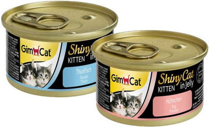 GimCat ShinyCat Jelly Kittenfutter - Dosen - Huhn - 24 x 70 g – Bild 1 von 5