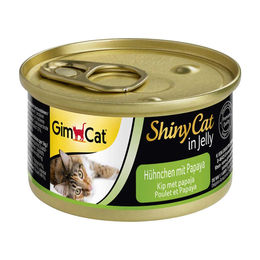 Produktbild von GimCat ShinyCat Thunfisch mit Hühnchen in Jelly | 24 x 70 g