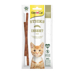 Produktbild von GimCat Sticks Insekt Softe Kaustangen zuckerfrei - 3 x 15 g
