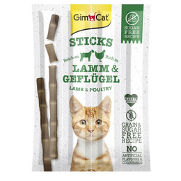 Produktbild von GimCat Sticks Lamm & Geflügel - 4 x 20 g