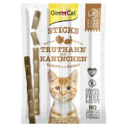 Produktbild von GimCat Sticks Truthahn & Kaninchen - 4 Stk.