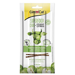 Produktbild von GimCat Superfood Duo-Sticks Rind & Apfel - 24 x 15 g