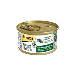 Produktbild von GimCat Superfood ShinyCat Duo Thunfischfilet mit Zucchini - 24 x 70 g