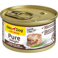 Produktbild von GimDog Pure Delight Hühnchen mit Rind - 12 x 85 g